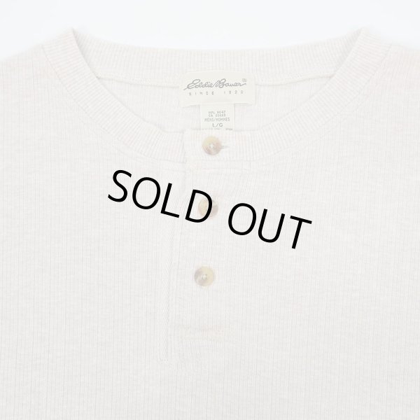画像4: 90's Eddie Bauer ヘンリーネックカットソー (4)