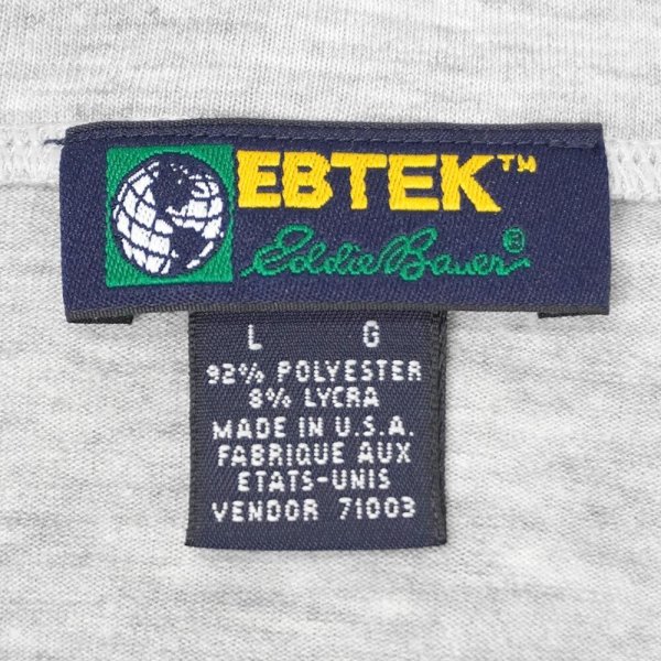 画像2: 90's Eddie Bauer EBTEK タートルネックカットソー "MADE IN USA" (2)