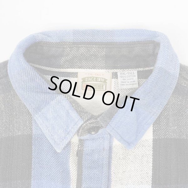 画像3: 90's FIVE BROTHER ヘビーネルシャツ "2XL-TALL" (3)