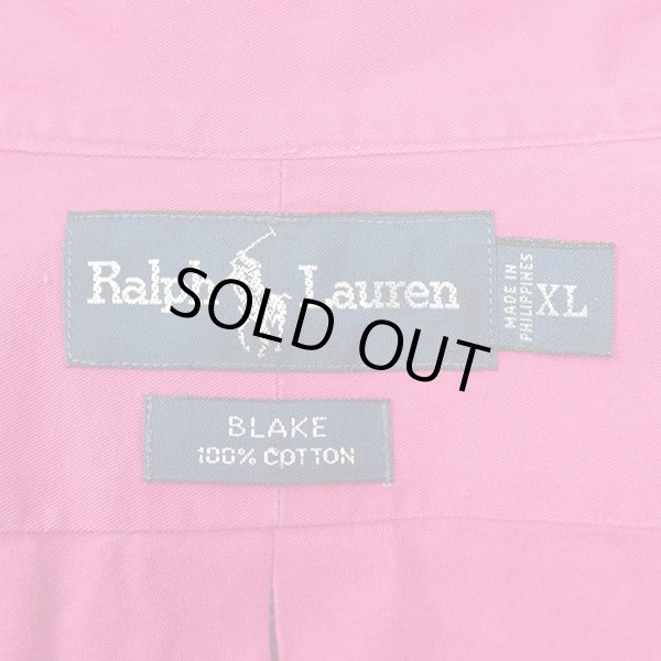 画像2: 90's Polo Ralph Lauren ボタンダウンシャツ "BLAKE / PINK" (2)