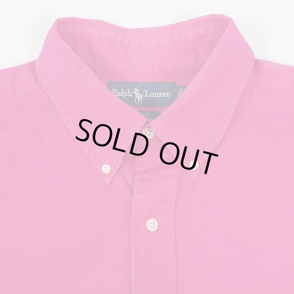 画像4: 90's Polo Ralph Lauren ボタンダウンシャツ "BLAKE / PINK" (4)