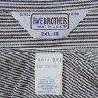 画像2: 80's FIVE BROTHER ヒッコリーストライプ柄 ワークシャツ “MADE IN USA / DEADSTOCK” (2)