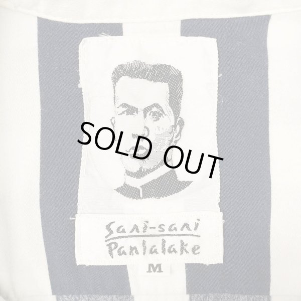 画像2: 00's Sani-sani Panlalake ストライプ柄 S/S オープンカラーシャツ (2)