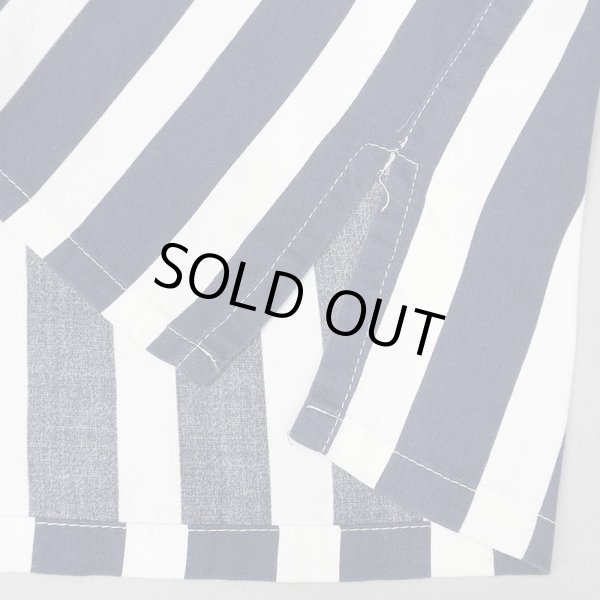 画像4: 00's Sani-sani Panlalake ストライプ柄 S/S オープンカラーシャツ (4)