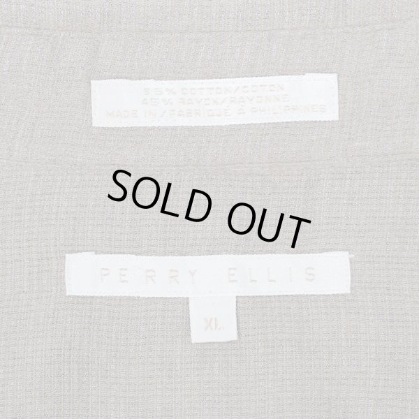 画像2: 90's PERRY ELLIS レギュラーカラーシャツ "COTTON × RAYON" (2)