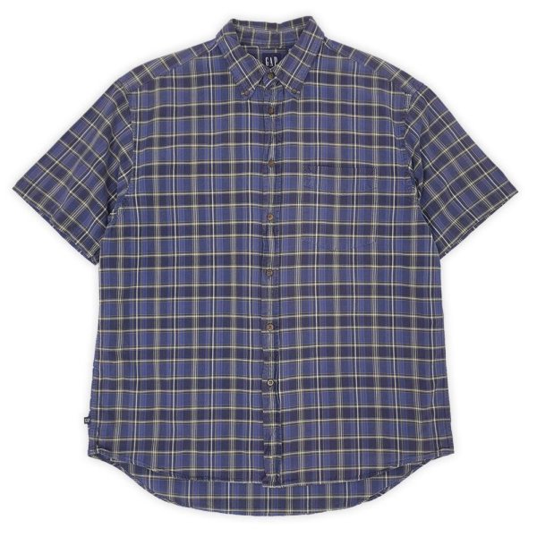 画像1: 00's OLD GAP S/S ボタンダウンシャツ (1)