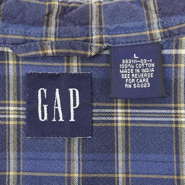 画像2: 00's OLD GAP S/S ボタンダウンシャツ (2)