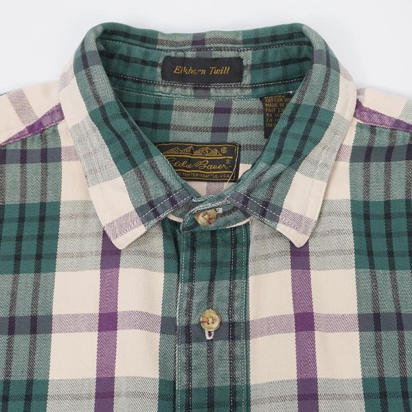 画像3: 90's Eddie Bauer コットンワークシャツ "Elkhorn Twill" (3)