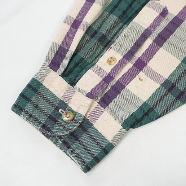 画像4: 90's Eddie Bauer コットンワークシャツ "Elkhorn Twill" (4)