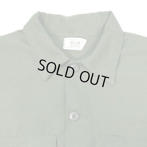 画像3: 70's US.ARMY コットンサテン ユーティリティーシャツ "DEADSTOCK" (3)