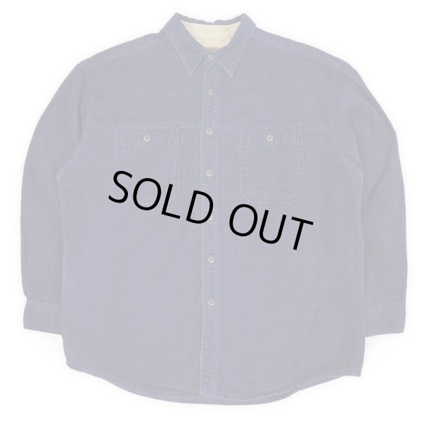 画像1: 90's ST JOHN'S BAY 太畝コーデュロイ ワークシャツ (1)