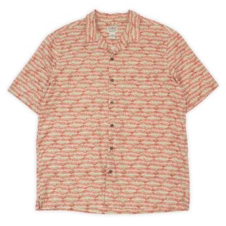 90-00's L.L.Bean S/S 総柄 オープンカラーシャツ - used&vintage box