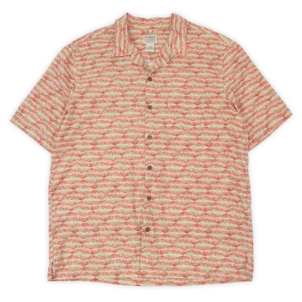画像1: 00's L.L.Bean S/S 総柄 オープンカラーシャツ 【1】 (1)