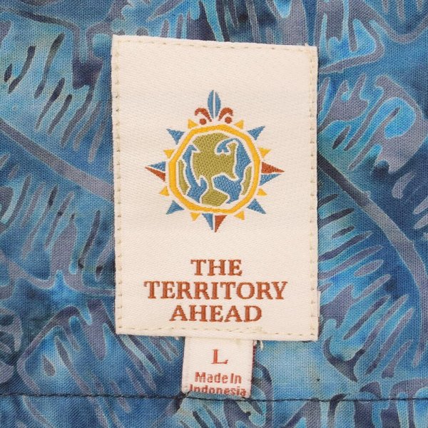 画像2: 00's THE TERRITORY AHEAD 総柄 プルオーバーシャツ (2)