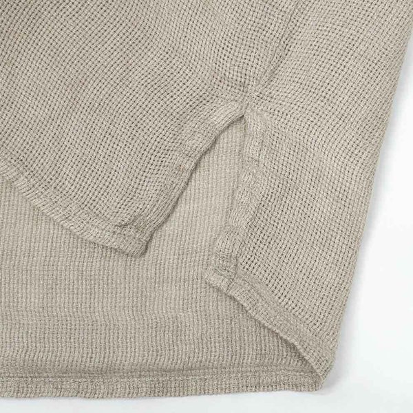 画像4: Early 00's Banana Republic S/S リネンシャツ “SAND BEIGE” (4)