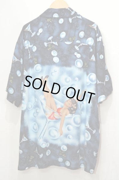 画像2: 90's KENNINGTON 総柄 オープンカラー レーヨンシャツ (2)