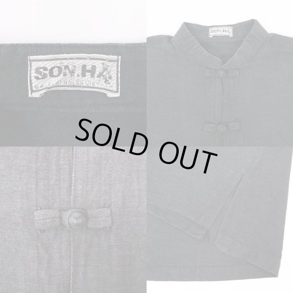 画像3: 80-90's SON.HA コットンリネン チャイナシャツ (3)