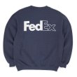 画像1: 90-00's FedEx ロゴプリントスウェット "Lee body" (1)