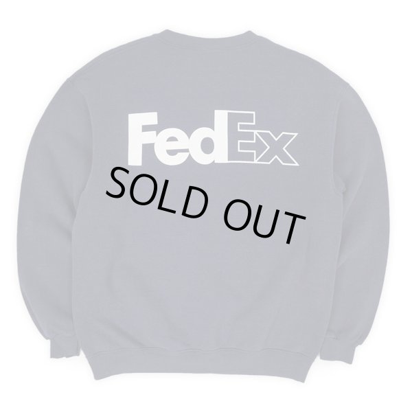 画像1: 90-00's FedEx ロゴプリントスウェット "Lee body" (1)