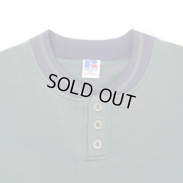 画像3: 90's RUSSELL リブライン ヘンリーネックスウェット “MADE IN USA” (3)