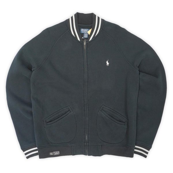 画像1: 00's Polo Ralph Lauren フルジップスウェット "BLACK" (1)
