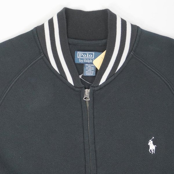 画像4: 00's Polo Ralph Lauren フルジップスウェット "BLACK" (4)