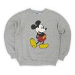 画像1: 80's Disney Mickey Mouse キャラクタープリント スウェット "MADE IN USA" (1)
