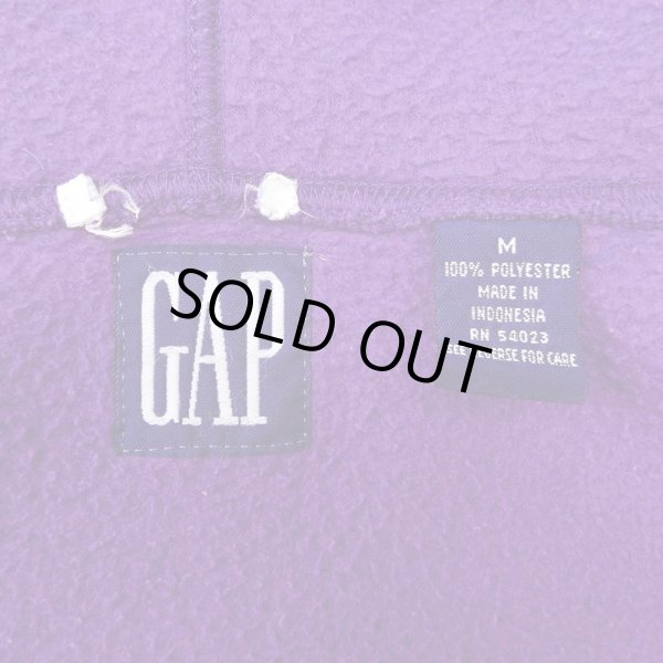 画像2: 90's OLD GAP フリース フーディー (2)