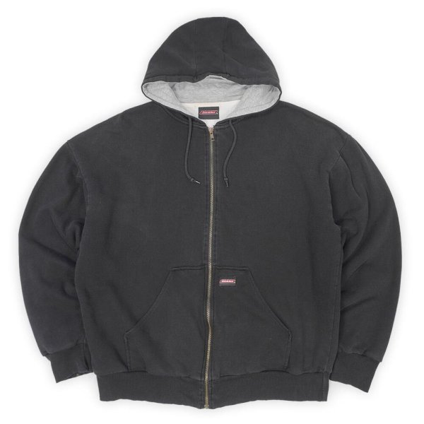 画像1: 00's Dickies サーマルライナー フルジップ スウェットパーカー (1)