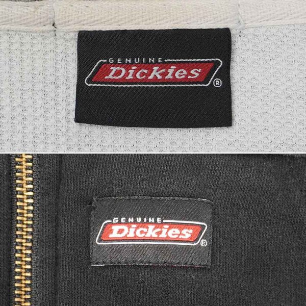 画像2: 00's Dickies サーマルライナー フルジップ スウェットパーカー (2)