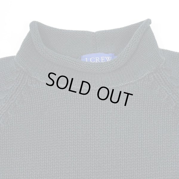 画像3: 00's J.CREW ロールネック コットンニット "FADE BLACK" (3)