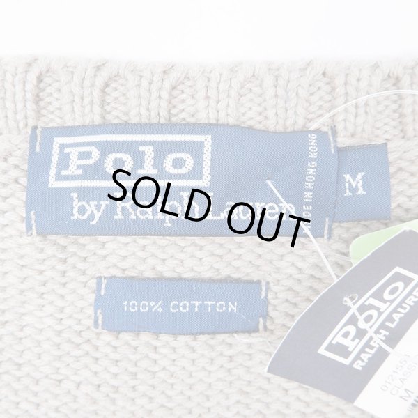 画像2: 00's Polo Ralph Lauren Vネック コットンニットベスト “DEADSTOCK” (2)