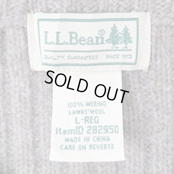 画像2: 00's L.L.Bean ラムウール ニットベスト (2)