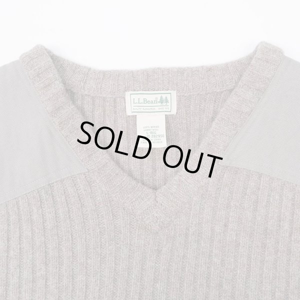 画像3: 00's L.L.Bean ラムウール ニットベスト (3)