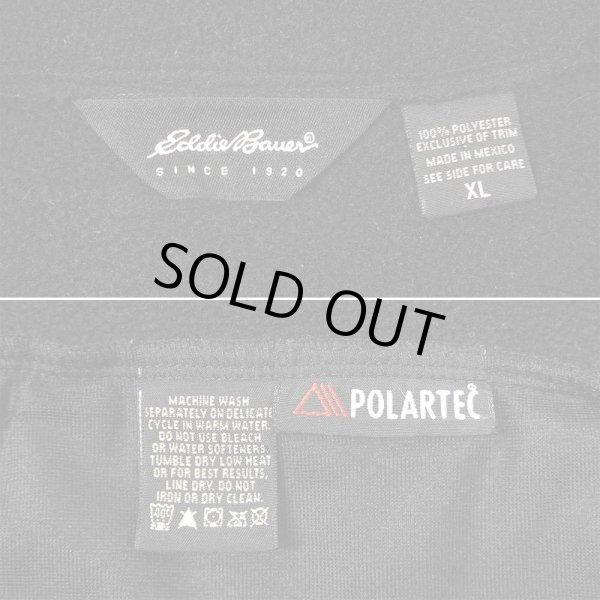 画像2: 00's Eddie Bauer フリースベスト "BLACK" (2)