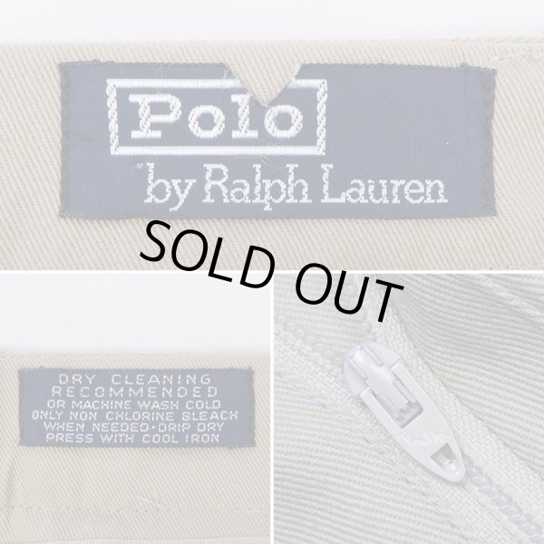 画像3: Early 90's Polo Ralph Lauren 2タック チノトラウザー "DEADSTOCK / MADE IN USA" (3)