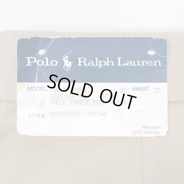 画像4: Early 90's Polo Ralph Lauren 2タック チノトラウザー "DEADSTOCK / MADE IN USA" (4)