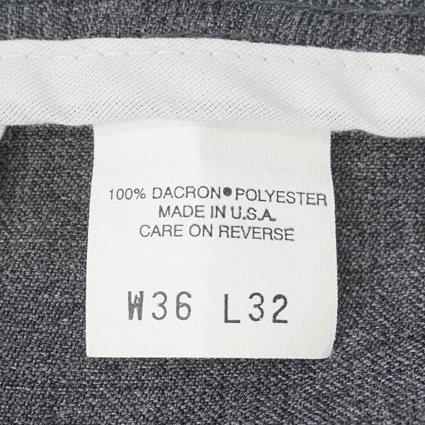 画像4: 90's Levi's アクションスラックス "MADE IN USA / HEATHER CHARCOAL" (4)