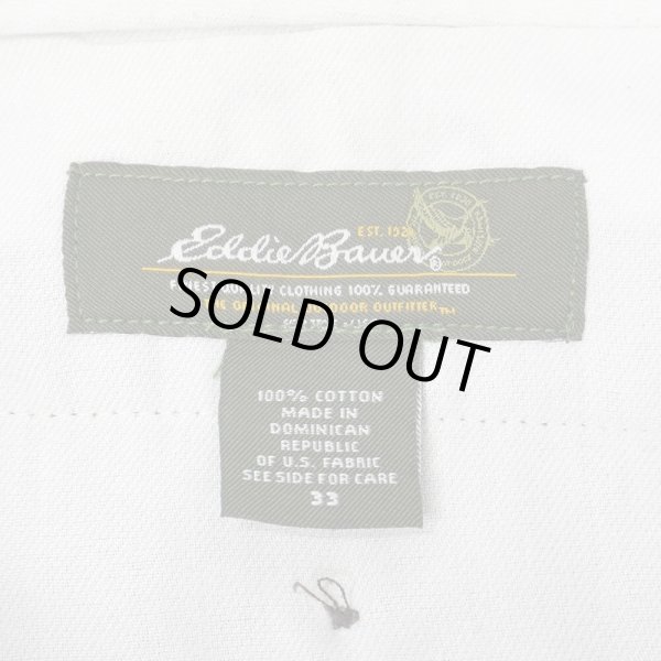 画像3: 00's Eddie Bauer 2タック チノトラウザー "OLIVE / W33" (3)