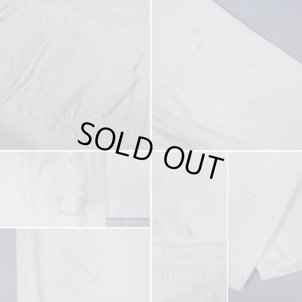 画像4: 80-90's Carhartt エプロン付き ダブルニーオーバーオール "OFF WHITE / MADE IN USA" (4)