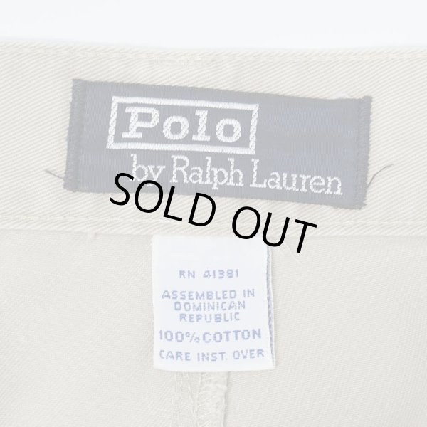 画像4: Early 90's Polo Ralph Lauren 2タック チノショーツ "BEIGE" (4)