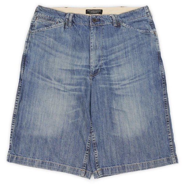 画像1: 00's POLO JEANS デニムバギーショーツ (1)
