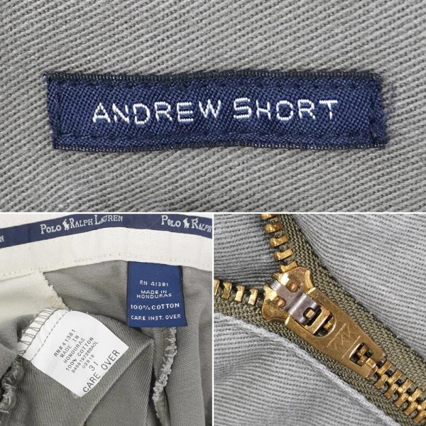 画像4: 90's Polo Ralph Lauren 2タック チノショーツ "ANDREW SHORT" (4)