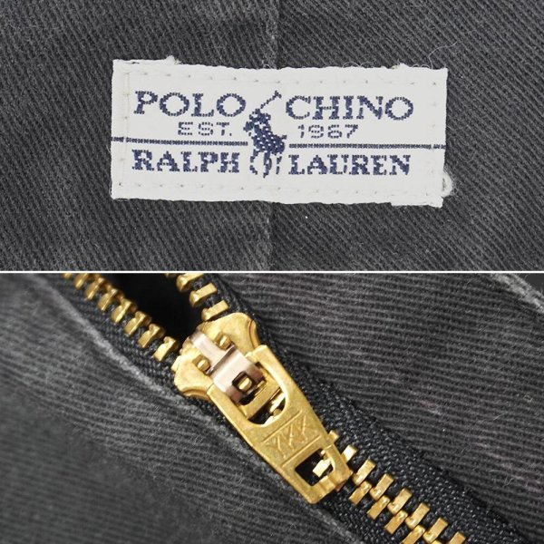 画像3: 90's Polo Raloh Lauren 2タック チノショーツ "TYLER SHORT / FADE BLACK" (3)