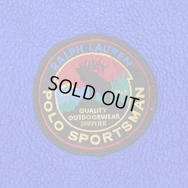 画像3: 90's POLO SPORT フリース プルオーバージャケット "MADE IN USA / ムースパッチ" (3)