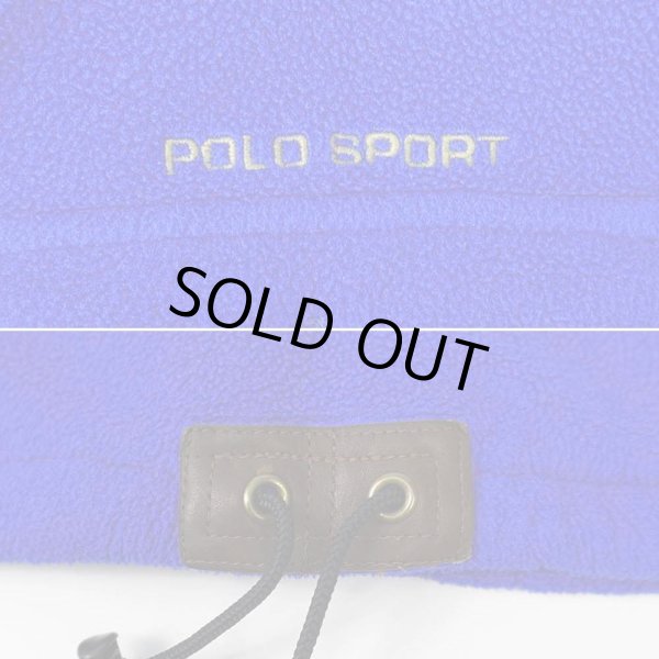 画像4: 90's POLO SPORT フリース プルオーバージャケット "MADE IN USA / ムースパッチ" (4)