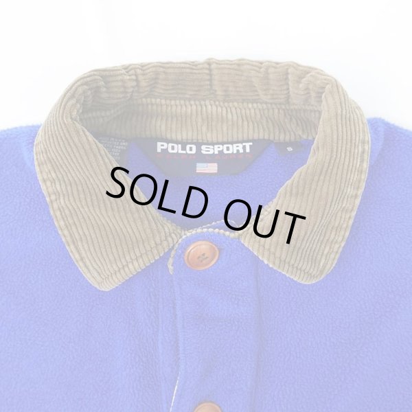 画像5: 90's POLO SPORT フリース プルオーバージャケット "MADE IN USA / ムースパッチ" (5)