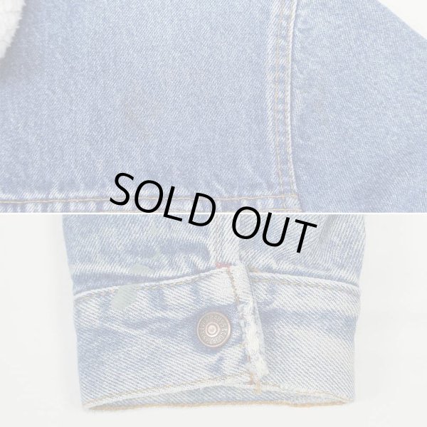 画像6: 80's Levi's 71608-0216 デニムボアジャケット "44 LONG / MADE IN USA" (6)