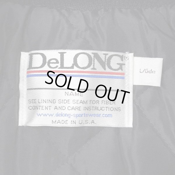 画像2: 80's DeLONG レザー切り替え ウールスタジャン "MADE IN USA / DEADSTOCK" (2)