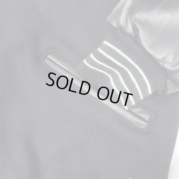 画像4: 80's DeLONG レザー切り替え ウールスタジャン "MADE IN USA / DEADSTOCK" (4)